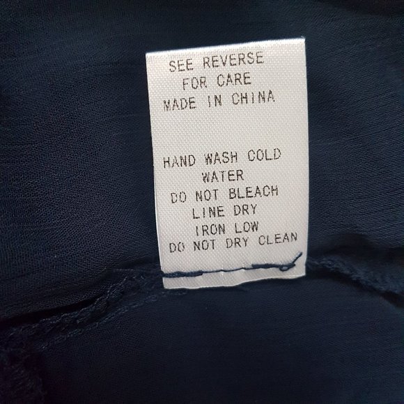 Purple Snow Navy Blue Cold Shoulder Dress - Size S - Picture 10 of 10